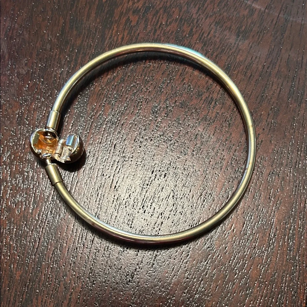 Pandora Rose Gold Bangle Bracelet 8.3 Inches